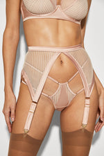 Krystal Suspender in Pearl - suspenders - EU MARIEMUR