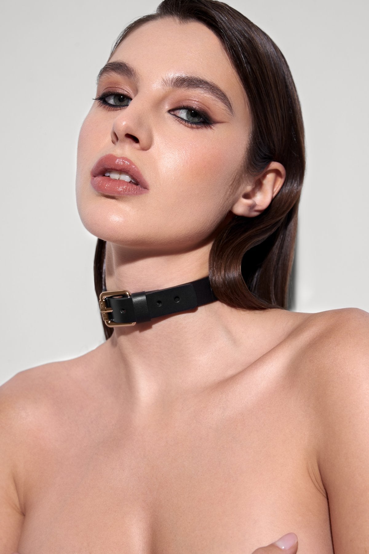 Lola Leather Collar - leather chokers - EU MARIEMUR